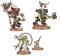 Orks: Obaboss + Bannaboss + Dok mit Grotpglega / Bigboss...